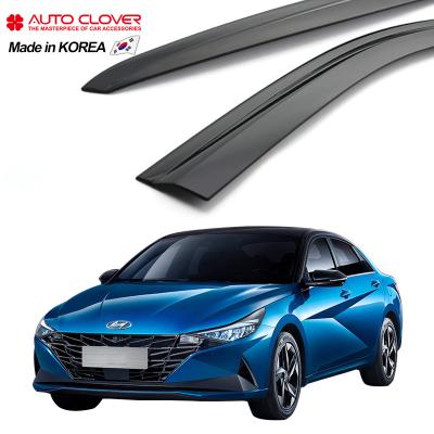 China Business/Luxury AUTOCLOVER For 2020 Hyundai Avante Vent Visor Black E228 Door Sun Shade Sun Window Sun Shade Side Rain Guard for sale