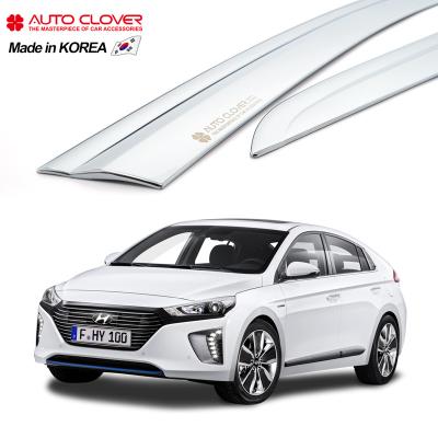 China Business/Luxury AUTOCLOVER For Hyundai IONIQ 2016 2016 Door Electric Sun Shades Sun Visor Wind Deflector Vent Rain Guard Chrome Side Shade E075 for sale