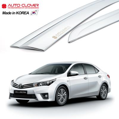 China Business/Luxury AUTOCLOVER For 2014 Toyota Corolla Chrome C588 Door Sun Visor Sun Shade Door Wind Deflector Duct Shade for sale