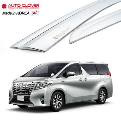 China Business/Luxury AUTOCLOVER For Toyota Alphard Vellfire Chrome Sun Shade Wind Door Shade Window Sun Door Deflector D689 for sale