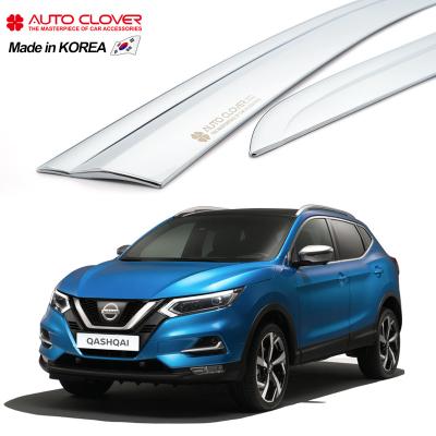 China Business/Luxury AUTOCLOVER For Nissan Qashqai Chrome Door Visor Sun Window Visor Door Wind Deflector Vent D627 for sale