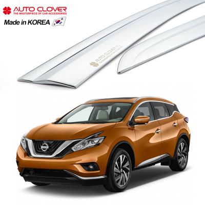 China Business/Luxury AUTOCLOVER For Nissan Murano Chrome Door Visor Sun Window Visor Door Wind Deflector Vent D655 for sale