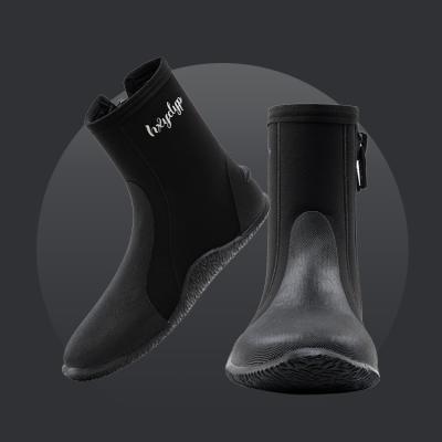 China Sinodiving High-Cut Vulcanized Neoprene Sailing Shoes Platform BootsDive Booties for sale