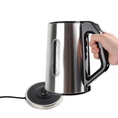 China 360 Degree Rotating Base MSF Stainless Steel Cordless Hervidor Housing Electric Kettle for sale