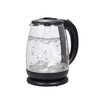 China 360 Degree Base MSF Rotation Cordless Glass Electric Kettle Glass Kettle for sale