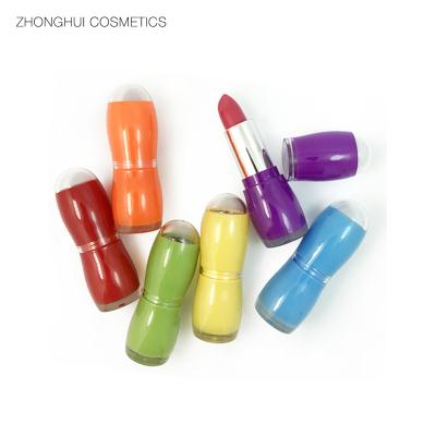 China Waterproof CCN2740 Kids High Pigment Mini Lipstick Tubes High Quality Waterproof Lipstick Private Label Matte Lipstick for sale