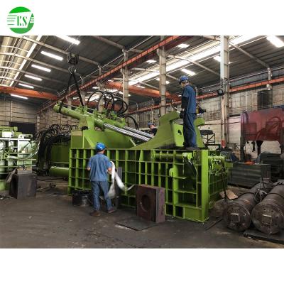 China machinery & 400T Material Scrap Metal Recycling Baler Machine , Horizontal Hydraulic Scrap Metal Balers For Sale for sale