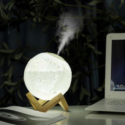 China Car 20%Off 1500Ml Large Capacity Power Off Moon Smart Essential Oil Aroma Diffuser Wireless Humidifier With Night Light for sale