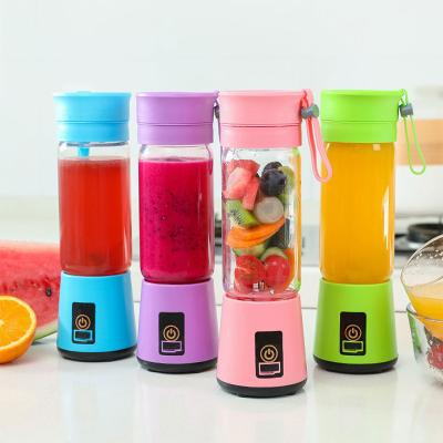 China 2022 Update Version OEM 380Ml 6 Blades Usb Fruit Blender Bottle Mini Smoothie Electric Blenders Cups Multifunctional Portable Rechargeable Juicer for sale