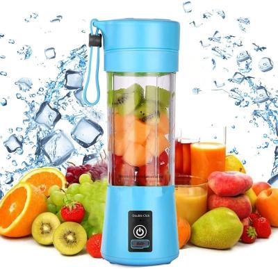 China Discount Customized Portable Usb Free Multifunctional Classic Mini Blender Cup 380Ml 6 Blades Household Fruit Blender for sale