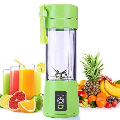 China Factory Price Multifunctional 380Ml 6 Blades Blender Fruit Squeezer Multifunctional Portable And Smothies Usb Cups for sale