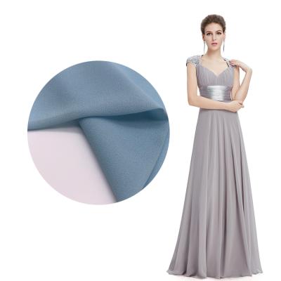 China Shrink-resistant 100 polyester peach skin crepe koshibo koshibo fabric for dress panty velvet chiffon fabric for sale