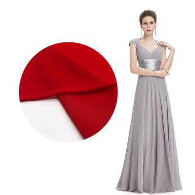 China 2021 New Design Pleated Chiffon Fabric 100% Polyester Cloth ITY CDC Dress Fabric Shrink-Resistant For Christmas for sale