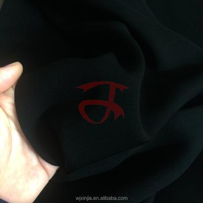 China Blackout 25yards Per Roll Black Abaya Fabric Lexus Fabric For Dubai Abaya for sale