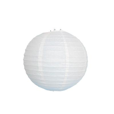 China Europe 40 Cm White DIY Round Paper Wedding Lanterns Colorful Lanterns For Wedding Party for sale