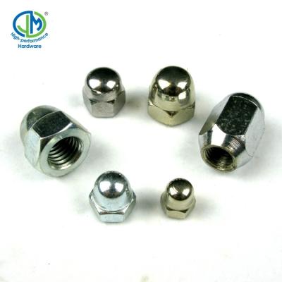 China Automotive industry factory stock wheel around din986 domed hex furniture cap nut metric for sale