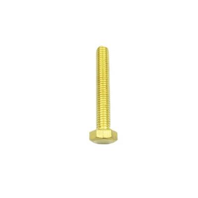 China JM Brand DIN933 M3 M6 M11 Brass Brass Hex Standoff Bolts Male Female Hex Bolt for sale