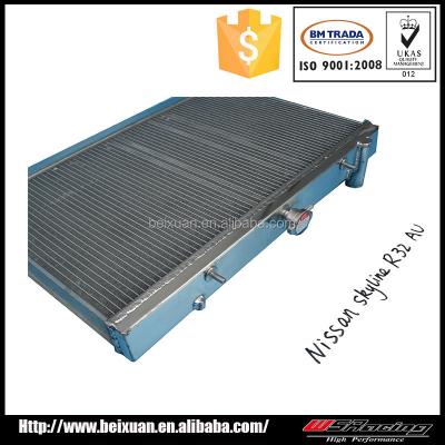 China Nissan Skyline R32 (AU) RB20DET 52mm Radiator For Nissan Skyline R32 RB20DET Full Aluminum Radiator for sale