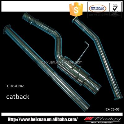 China Catback for Toyota GT86 / Subaru WRX high performance for subaru brz stainless steel catback for sale