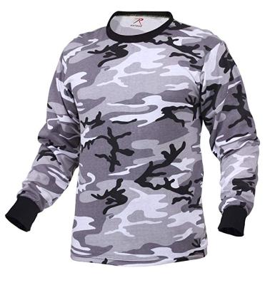 China Wholesale High Quality 100% Breathable Custom Loose Camouflage Cotton Army Men T-Shirt From China Factory for sale