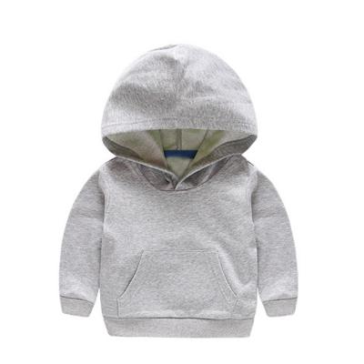 China Anti-pilling Baby Boy Girls Fashion Soild Color Plain Hooded Coat For Outwear New Spring Autumn Children Long Sleeve Hoodies Sweatshirt for sale