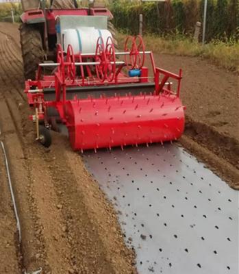 China Plant landscaping mulch film machine for agricultural application with rotary rotavator tiller for sale