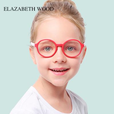 China Fashion Custom Anti Transparent Blue Light Computer Glasses For Kids for sale