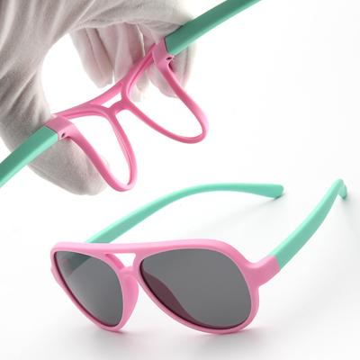 China Fashion sunglasses 2018 new good quality children UV400 flexible polarized sunglasses for sale