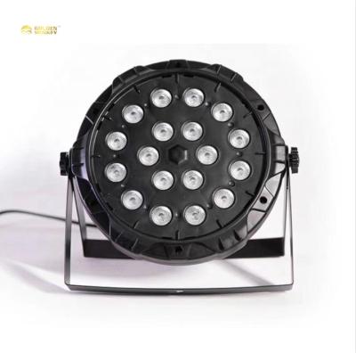 China Theme park led par light 18 led*0.75W RGB colorful concert lighting party disco for DMX DJ club outdoor stage light for sale