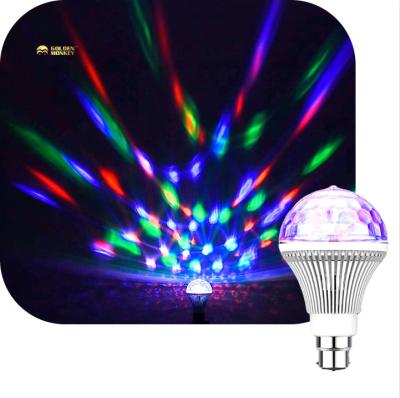 China Christmas /Diwali Led Christmas Decorations E27 Disco Light Bulb RGB Ball Light KTV DJ Rotating Disco Stage Party Lights for sale