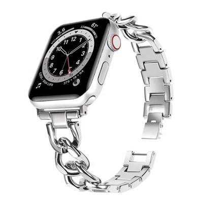 China Women Stainless Steel Metal Band Width 16mm Watch Bands For Apple Watch Se 6 5 Series 7 4 3 2 1 for sale