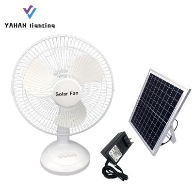 China Wholesale 12 Inch Solar Rechargeable 3 Inch Electric USB Table POS Level Portable Solar Rechargeable Fan for sale