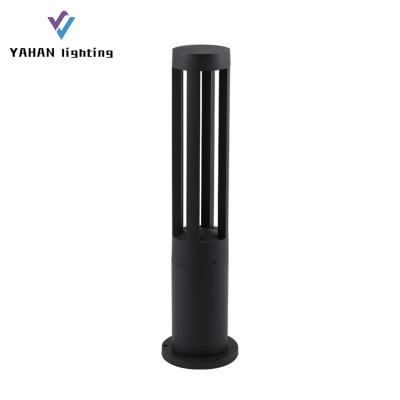 China New Design Garden Sand Cylinder Black Sliver Outdoor Waterproof COB IP65 7W 60CM LED Lawn Light for sale