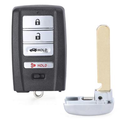 China 2015-2019 ILX RLX Telex 3+1 Button FSK315MHz Smart Remote Key PCF7953X 47 CHIP FCC ID: KR5V1X 3+1 Button for Acura ILX RLX Telex for sale