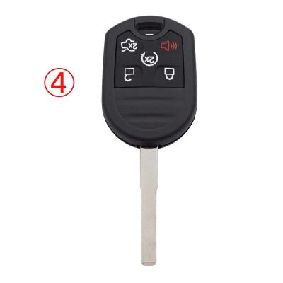 China ABS+Metal 2+1 3+1 HU101 4+1 Button Remote Key FOB Case with Concave for Ford for sale