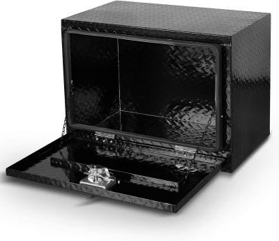 Chine Custom Made Rugged Custom Made Durable Black Aluminum Checker Plate Storage Tool Box For Truck à vendre