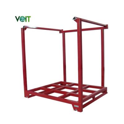 China Corrosion Protection Voit Factory Direct Warehouse Mild Steel Stackable Storage Pallet Tainer With Forklift Guide for sale