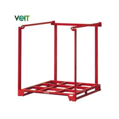 China Vertical Storage Corrosion Protection Heavy Duty Movable Rack Frame Pallet Nestainer Modular Support for sale