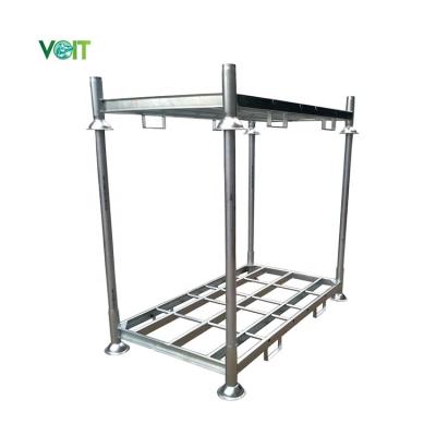 China Warehouse Mail Pallet Corrosion Protection Customized Galvanized Detachable Stackable Durable Steel Rack for sale