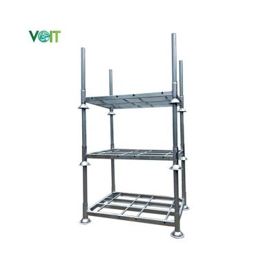 China Heavy Duty Detachable Storage Transport Metal Corrosion Protection Warehouse Stackable Pallet for sale