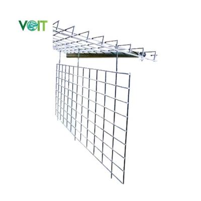 China Corrosion Protection Galvanized Steel Welded Wire Mesh Warehouse Shelving Hanging Divider SEATS for sale