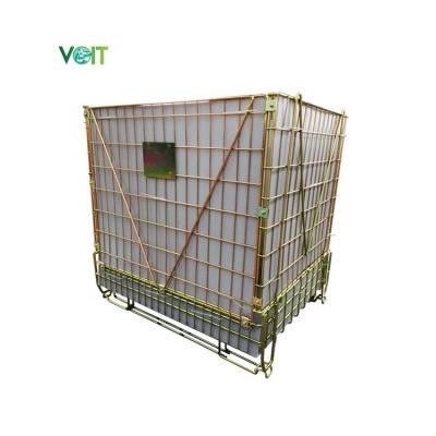 China Durable Industrial Galvanized Welded Collapsible OEM ODM Material Handling Mesh Container for sale