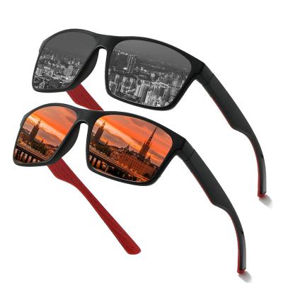 China New Arrival Sports Sunglasses Men's Square Frame Increasing Sunglasses Shape Sports Polarized Fishing Sunglasses for sale