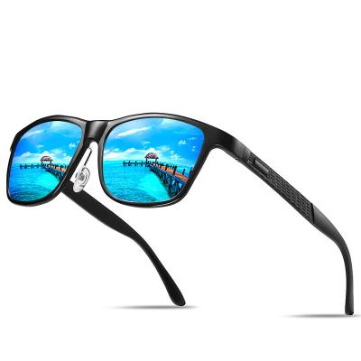 China Sports Sunglasses High Quality Aluminum Magnesium Mens Polarized Sunglasses Adjust Driving Sunglasses for sale