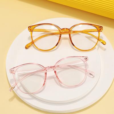 China Fashion Wholesale Fashion Round Handmade Retro Optical Frame Orange Eyeglass Frames for sale