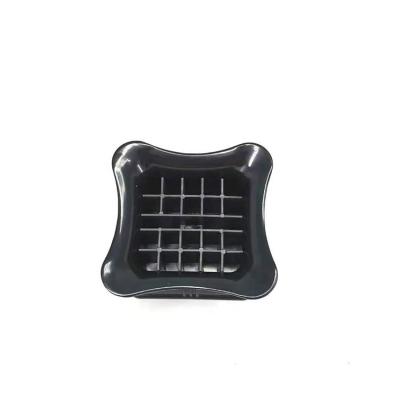 China Protable Indoor Outdoor Unique Black Plastic Custom Logo Ash Tray Plastic Square for sale