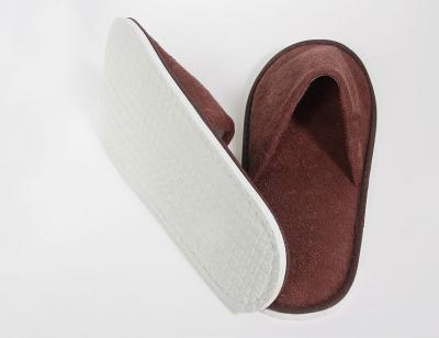 China Wholesale Customized Hot Sale Logo House EVA Insoles Hot Sale Hotel Slippers Bathroom Disposable Home Indoor Spa Shoes Non-slip Sponge Towel 280*115mm for sale