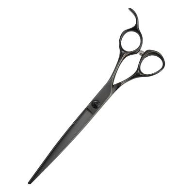 China Sustainable SHIMAMO 7inches High Quality Black Grooming Shears Japan 440C dog grooming scissors for sale