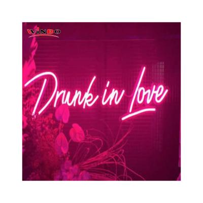 China Neon Sign Fast Rack Large Holiday Decoration Delivery Wedding Neon Sign Drunk In Love Led Neon Sign Drunk In Love for sale