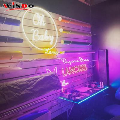 China event & Party Winbo Custom Waterproof Flexible Neon Sign 5m/Roll DC12V SMD2835 LED Neon Light For Indoors Outdoors Decor Neon Led Lights for sale